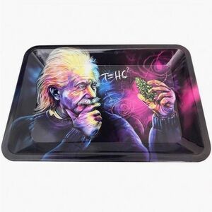NWT Einstein Rolling Trinket Tray, Super Colorful, Fun Gift!